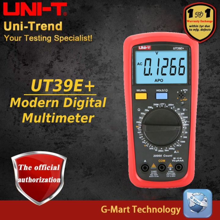 UNI-T UT39E+ UT39A+ UT39C+ Modern Digital Multimeter | Lazada