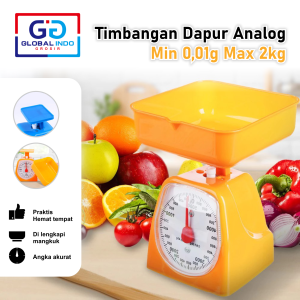 Timbangan Dapur Premium 2kg Timbangan Kue Analog Kitchen Scale Kue Tepung Telur Buah Sayur