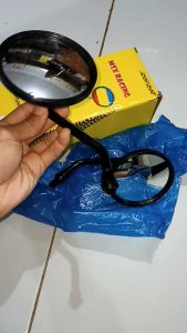 Spion Motor Retro Bulat & Gear Fino Universal untuk Yamaha Fazzio