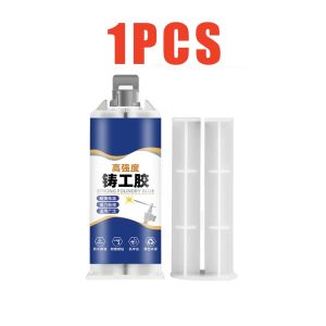 JIANTAI Can be used 1 time for 50 years 💥 100ML Resistant to temperature 250°C harder than steel. instead of welding (metal repair glue kit metal welding glue real steel glue metal casting glue steel filling glue welding agent steel Maha Uat glue