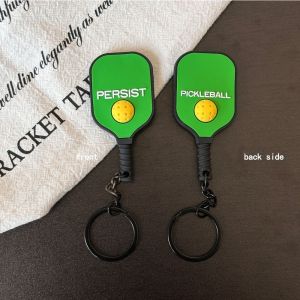 XIJIBAN Detachable Pickleball Paddle Keychain Dopamine with Buckle Fitness Series Pendant Creative Pickleball Racket Pendant Bag Accessories