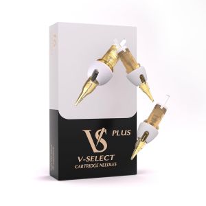 EZ Tattoo Cartridge Needles - 16Pcs # 10 (3RL) Bugpin Round Liner Long Taper with Foam Cover Tattoo Needles Cartridges for Tattooing Rotary Tattoo Pen Machine Supply - V SELECT Plus