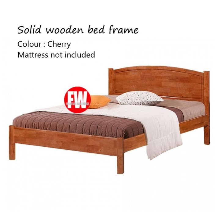 James Queen Size Solid Wooden Bed Frame / King Size Solid Wooden