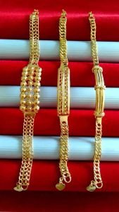 Gelang Wanita Dewasa Tempahan Seperti Emas Asli Anti Karat Gelang Bambu