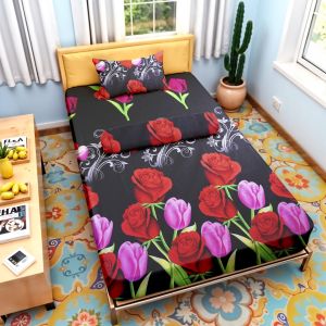 Barkaila - Sprei Set Motif Ukuran 90x200cm Elegan Minimalis