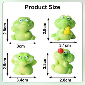 4PCS Miniature Crocodiles Toy for Kids Miniature Animals Figures for Childrens Day Toy Set