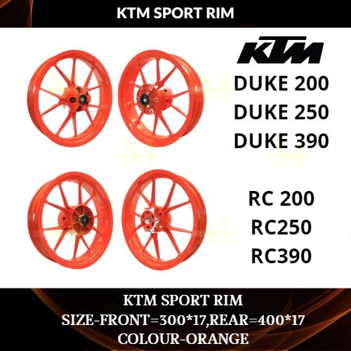 Ktm duke 200 front deals rim price