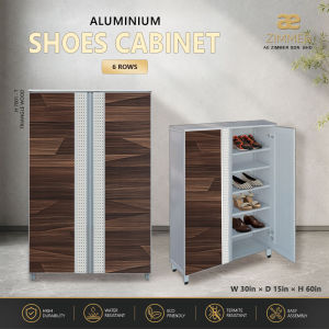 AE Zimmer Onitek DIY Shoes Cabinet with 6 rows space shelf (Depth 15" x High 60" x Width 30"/36"/42"/48")