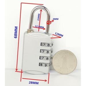 Gembok Koper Travel PIN NO  Password kode angka 4 DIGIT - GEMBOK TAS F481