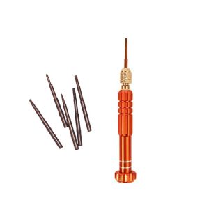 SIDSI DIY 5 in 1 Aluminum Portable Mini Eyeglass Repair Screwdriver Set Repair Kit ic Repair Accessory