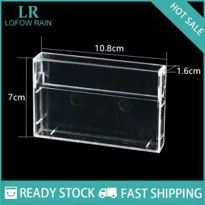 LF Wholesale✨Flash Sale ✨ เทปคาสเซ็ท1ชิ้นกล่องใสบันทึกเสียงแม่เหล็กกล่องเปล่ากันฝุ่น