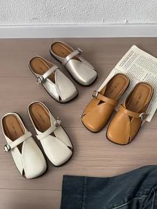 [Free Shipping] Urban Style Summer Outdoor WomenS Mules Stylish And Lightweight Slip-On Closed-Toe Sandals Versatile