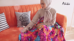 Akiko - Selimut Bulu Sutra Halus Lembut 180x200 Motif