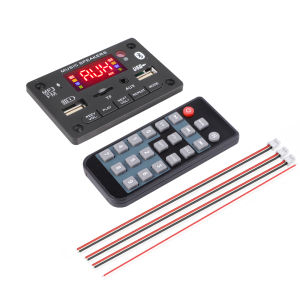 KEBETEME 12V Bluetooth 5.0 MP3 Player Decoder Board Wireless Music Audio Player Module With Remote Control