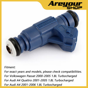 Areyourshop Injektor Bahan Bakar 0280156065 untuk Audi A4 Quattro Volkswagen Passat 1.8L 06B133551M