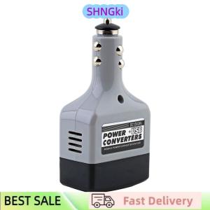 SHNGki Car Mobile Converter Inverter Adapter DC 12V 24V to AC 220V Charger Power+USB
