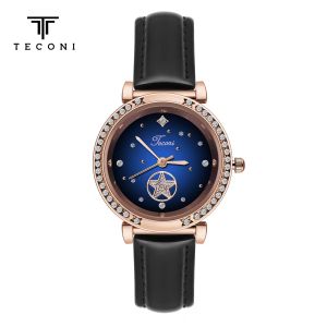 Teconi Jam Tangan Wanita Kulit Star Fashion C008 - Anti Air Free Box Free Bubble