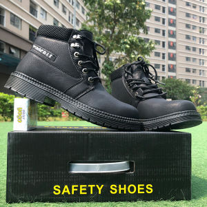Giày Bảo Hộ Lao Động Nam SAT813 Giày Nam Thể Thao Cổ Cao Chất Liệu Da Chống Thấm Nước - Chống Đâm Xuyên - Siêu Nhẹ - Cách Điện