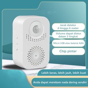 bel pintu sensor gerak otomatis/bell sensor/ bell pintu/ wireless bell