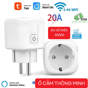 [NEW] Tuya WiFi 16A/20A Ổ Cắm Thông Minh Theo Dõi Số Điện Smart Home Điều khiển Từ Xa Hẹn Giờ KSS