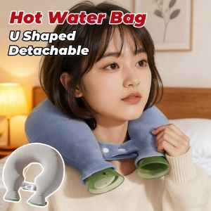 BERMA BABY U-shaped Warmer Hot Water Bag for For Cervical SpineExplosion Proof  U-shaped Warmer Pillow for Neck