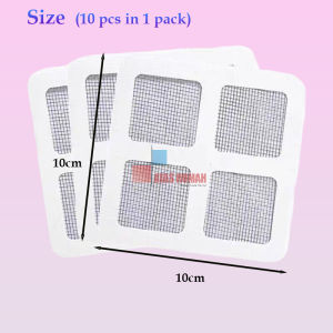 【10Pcs in 1Pack】Disposable Floor Drain Filter Sticker Pelekat Saliran Lantai Anti-blocking Hair Catcher Insect-Proof Sewer Cover Kitchen Bathroom Floor Sink Strainer Patch