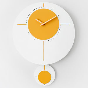Minimalism Nordic Series Wall Clock 15 inch Silent Creative Circular Swing Clock Simple Modern Home Office Living room Mute Decoration 50.5x38cm