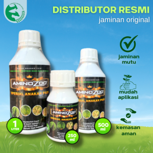 Nurisi AMINOZOO Spesial Perbanyak Anakan Padi 1 Liter Plus ZPT Cegah Asam Asaman Memacu Pertumbuhan