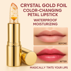 Warm Change Petal Lipstick Moisturizing Gold Foil