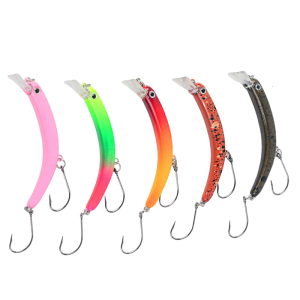 Rocking Crooked Simulate Fishing Lures Realistic Swimbait 5 Color Durability Fishing Baits for Trouts in Lake River