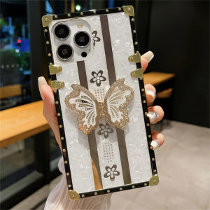 Luxury Metal Decoration Diamond Butterfly for Oppo A60 A79 A18 A17 A17k A16 A16k A16e A15 A15s A98 A54 A53 A5 A9 2020 A31 A77 A77s A58 A78 A74 A96 A76 A94 A93 A92 A5S A7 A12 A3S Cases for Women Girls Diamond Butterfly Support Handing Stander