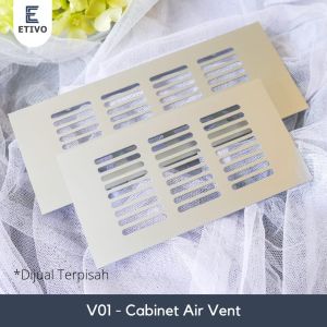 Etivo V01 Penutup Lubang Udara / Hawa Kotak Pintu Lemari Almunium