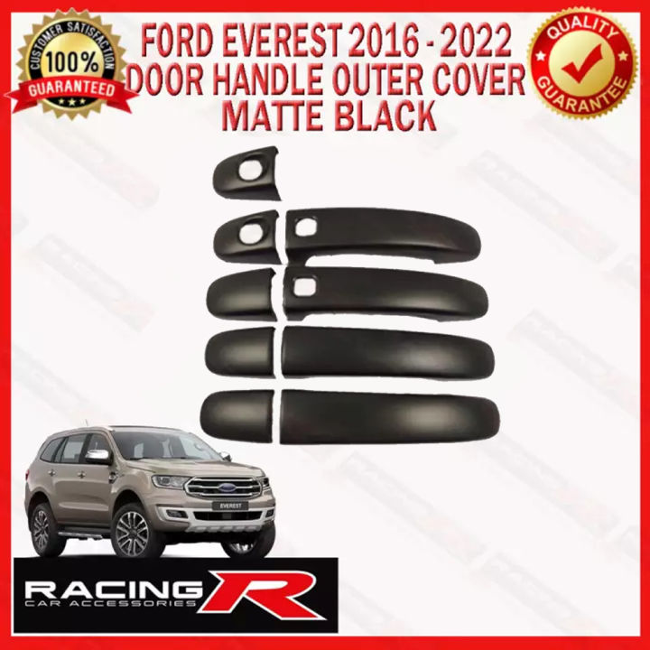 Everest 2016 to 2022 ( Titanium ) Door Handle Outer Cover Matte Black