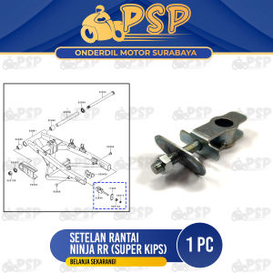 Setelan Rantai Ninja RR (Harga Per 1 PCS) - Stelan Rante Anting Anting Chain Adjuster + Plat