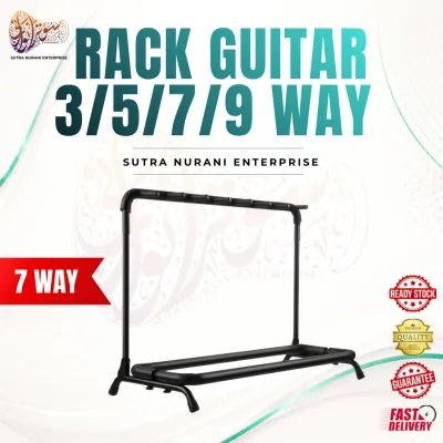 RAK GITAR MULTI 3/5/7/9 WAY METAL DENGAN BUSA LEMBUT – GAYA MODEN