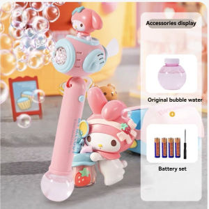 SG Stock Sandrio Bubble Machine Automatic Outdoor Bubble Stick Fun Toy Suitable for Childrens Gifts