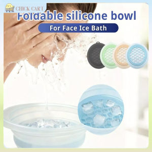 Ice Facial Bowl Facial Cold Plunge Collapsible Bowl Square Foldable Silicone Bowl For Face Ice Bath