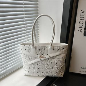GENENIC Stylish Bow Shoulder Bag Y2k Versatile Commuting Bag Trendy Leisure Women Tote Bag Ladies