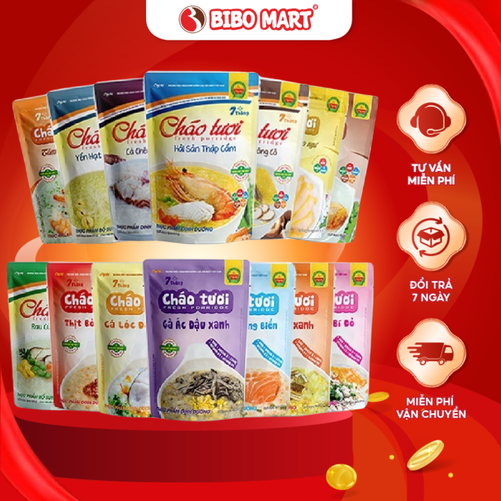 Cháo Tươi Ăn Liền Cây Thị Cho Bé Và Mọi Lứa Tuổi Thơm Ngon Tiện Lợi Giàu Dinh Dưỡng - Bibo Mart