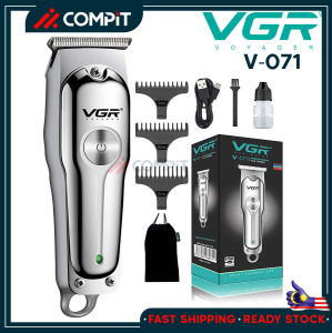VGR V-071 Cordless Rechargeable Zero Hair Trimmer Metal Barber Adjustable Professional Use Hair Cliper Cordles Hair Trimmer Mens