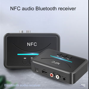 BT200 NFC Bluetooth 5.0 âm thanh âm thanh nổi không dây bluetooth đầu chuyển âm thanh NFC 3.5mm AUX RCA âm nhạc Loa xe hơi mới nhất