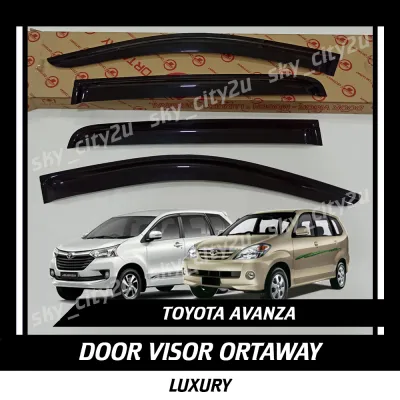 Toyota Avanza Luxury Door Visor Ortaway Avanza 2004 2005 2006 2007 2008 2009 2010 2011 2012 2013 2014 2015 2016 2017 2018 2019 2020 2021 2022 Avanza F600 F650 Air press