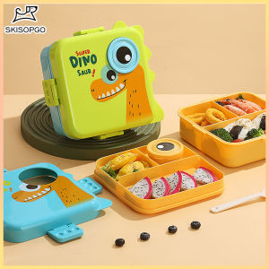 SKISOPGO Kid Student Lunch Box Food Storage Container Portable Box School Children Camping Sealed Leakproof
