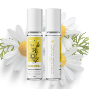 ROMAN CHAMOMILE ESSENTIAL OIL ROLLER 10ML Organic All Natural for Mood Support Insomnia Stress Relief Anti Acne Anti Fungal Hair Scalp Skin Care Yoga Grounding Calming Meditation Massage Oil - Hana Luna Philippines