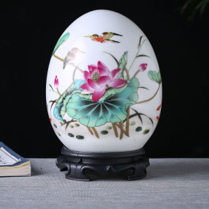 การตกแต่งเซรามิกพร้อมฐานเครื่องประดับสไตล์จีนตกแต่งบ้านสร้างสรรค์ห้องนั่งเล่นงานฝีมือสร้างสรรค์ตกแต่งบ้านของขวัญงานขึ้นบ้านใหม่