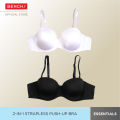 BENCH- TUR0025 Women's 2-in-1 Pack Strapless Push Up Bra. 
