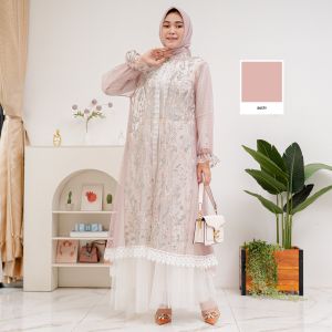 ELLORA Outer Tulle Bordir  By Ademin Co | Oversize Dress