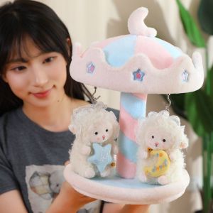 CROSSTIME Collection Pendant Carousel Display Rack Manual Rotation With Hooks Doll Storage Rack Doll Accessories 35cm Plush Doll Display Rack Anime Goods