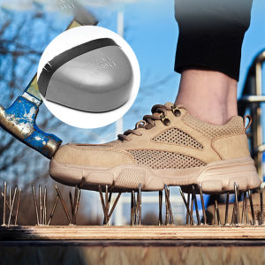 Steel Toe Cap Safety Shoes Men Work Shoes Puncture-Proof Industrial Shoes Breathable Comfort Work Sneakers Male Dropshipping