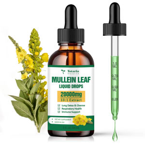 Totaria Mullein Drops for Lungs 20000mg Mullein Leaf - Powerful Mullein for Lung Detox & Cleanse Respiratory Health Enhances Immunity
